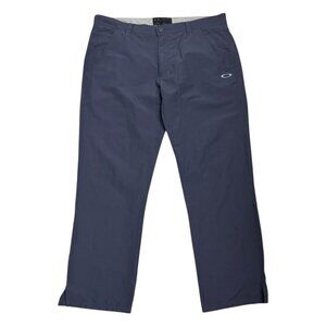 OAKLEY Gray Casual Lightweight Relaxed Designer Pants Mens 40x32